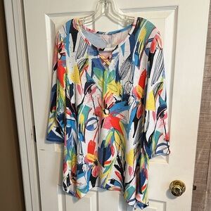Colorful Floral Women's Top